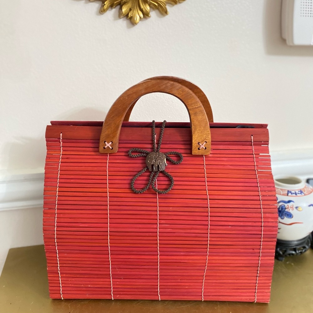 Handcrafted Party & Outdoor Antique Wooden Purse